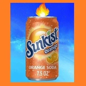 Sunkist Orange Soda Candle 7.5oz Can Handcrafted in TN Scented Holiday Gifts - Picture 1 of 3