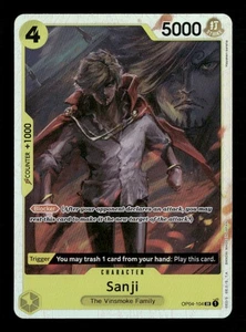 Sanji OP04-104 One Piece Kingdoms of Intrigue SR CASI NUEVO Inglés - Imagen 1 de 2