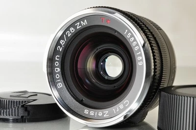 Mint Carl Zeiss Biogon T* 28mm F/2.8 ZM Black Lens for Leica M♪♪#6268 - Image 1 of 4