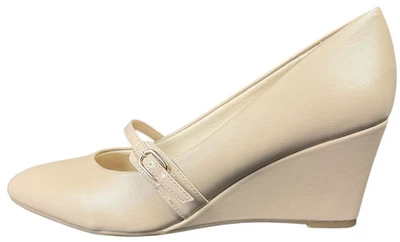 LifeStride Gio 2 Cuña Mary Jane Tacones de Cuña Tierno Taupe Mujer Talla 11W Nuevos Foto 1 de 4