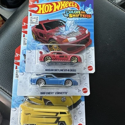 Hot Wheels Color Shifters Lot Of 3 🔥nissan Skyline,drag Bus,transformer Vet - Image 1 of 4
