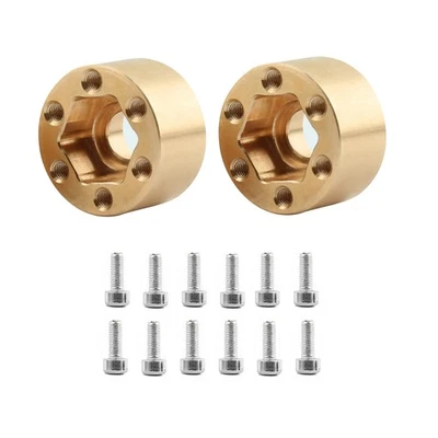 6-22mm Brass Wheel Hex Hub Adapter for Axial SCX10 Capra TRX4 TRX6 VS4-10 Gen8 K - Image 1 of 4