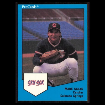 Mark Salas #240 1989 ProCards Minor League Team Sets Colorado Springs Sky Sox NM - Image 1 of 3