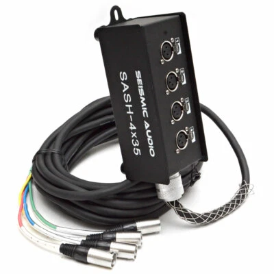 SASH-4x35 - 4 Channel, 35 Foot  XLR Send Sub Snake - 35' - Image 1 of 3