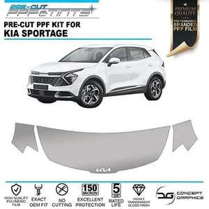 Motorhaubenflügel Steinspäne Kratzschutz Lackschutzfolie für Kia Sportage 23+ - Bild 1 von 3