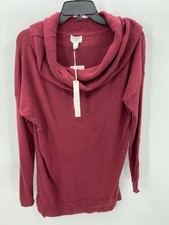 Caslon Womens Red Long Sleeve Pullover Turtleneck Tunic Sweater New Medium M