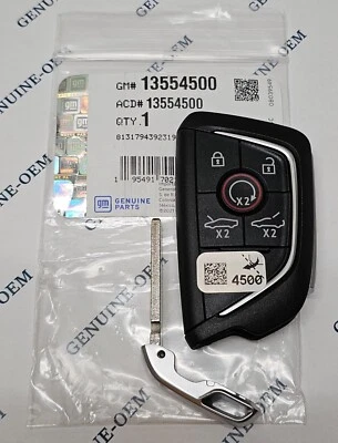 2023-24 Chevrolet Corvette Stingray Keyless Remote Entry Key Fob GM 13554500 OEM - Image 1 of 3