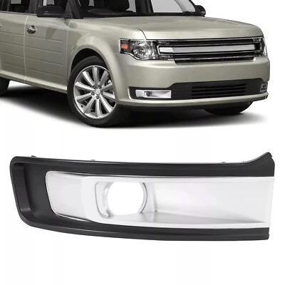 Fog Light Bezel Cover Trim For Ford Flex 2013-2019 Silver Right #DA8Z-17E810-BA Foto 1 de 4