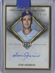 2023 Topps Chrome Gilded Luis Aparicio HOF Gold Frame Auto /99 Chicago SSP