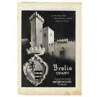 1942 * Pubblicità Originale Vino "BROLIO - Chianti" Bianco/Nero