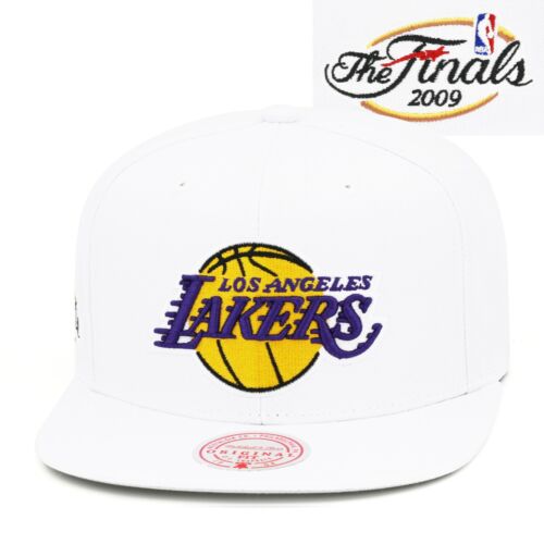 Chapeau Mitchell & Ness Los Angeles LA Lakers blanc/NBA finales 2009