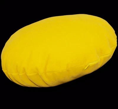 mb68n Yellow Plain Round Velvet Style Cushion Cover/Pillow Case*Custom Size - Image 1 of 4