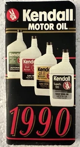 1990 Kendall Motor Oil Pocket Calendar Diary Address and Notebook - Picture 1 of 6