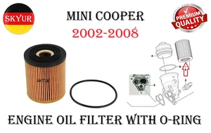 Engine Oil Filter With O-Ring Gasket For 2002-2008 Mini Cooper R50, R52, R53 - Picture 1 of 5