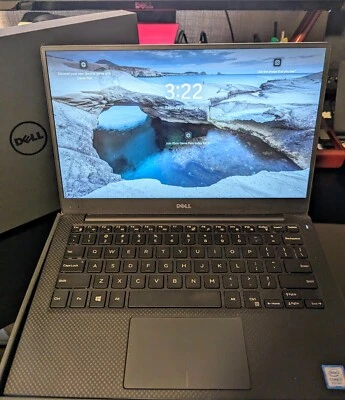 Dell XPS 13 9360 Quad Core i7-8550U 1.80 GHz 8GB RAM 256GB SSD - Excellent - Image 1 of 3