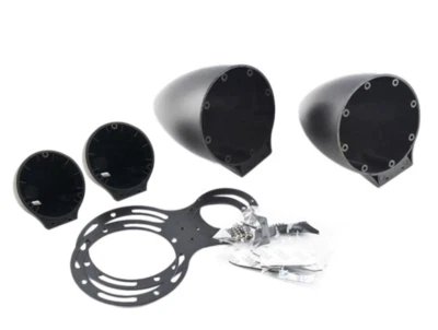 Par de cápsulas de altavoz de tweeter y rango medio un pilar montaje en tablero medios altos plástico ABS Foto 1 de 4