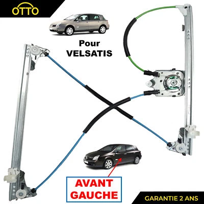 Mécanisme de Lève Vitre Gauche pour VELSATIS VEL SATIS 2.2 2.0 dCi V6 8200008324 - Photo 1/4