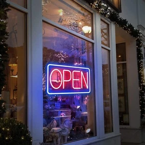 LED Open Neon Sign Powered by USB Neon Sign with Dimmable Switches Light Adverti - Picture 1 of 6