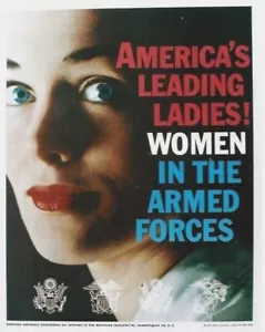 Original vintage poster U.S.ARMY AMERICAS LADIES c.1960 - Picture 1 of 1