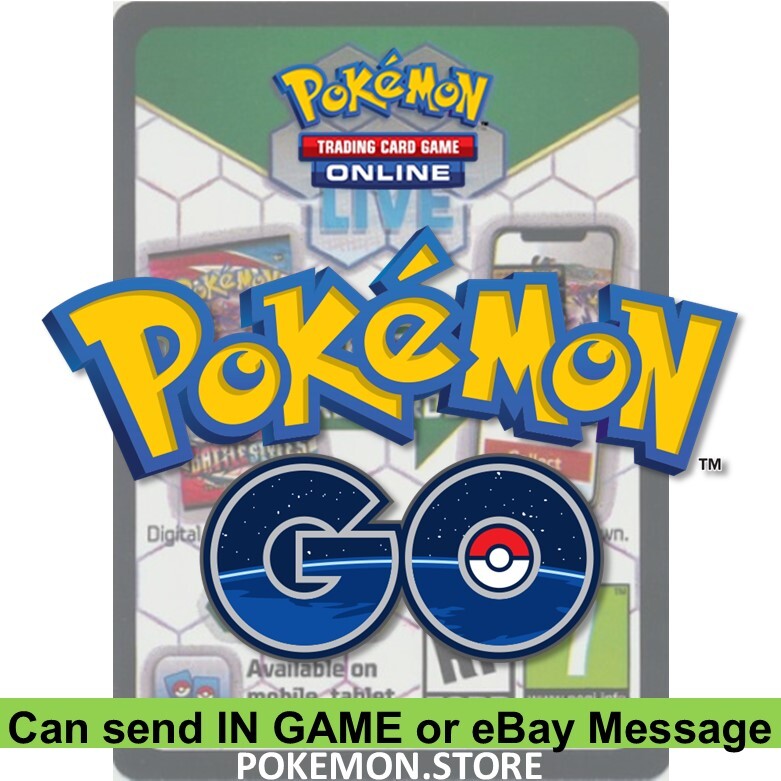 50 Pokemon Go Tcg Code Card Pokemon Online Booster Ptcgo Live Sword Sent In Game Ebay