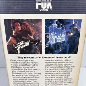 Aliens 1986 CBS Fox Video Hi Fi Stereo Original Horror Sci Fi VHS - Picture 1 of 10