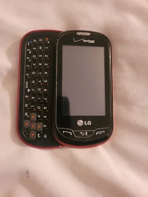LG Extravert VN271 Black Red (Verizon) Cellular Phone Flip Phone No Battery - Image 1 of 4