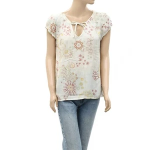 Odd Molly Anthropologie Floral Printed Blouse Blouse Top Short Sleeve M-2 260264 - Picture 1 of 5