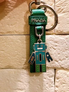 PRADA Keychain Keyring Robot Green Bag Charm m45307972248HA Used - Picture 1 of 4