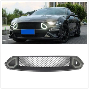 Front Bumper Grille For Ford Mustang 2018-2023 w/ Turn Signal LED DRL Light RTR - Picture 1 of 11