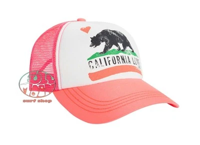 New Billabong Women's Pitstop California Love Mesh Snapback Trucker Hat Cap  - Image 1 of 4