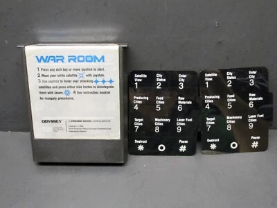 War Room, Colecovision, NAP 1983, Cartridge & Overlays Only, Tested - Works - Image 1 of 3