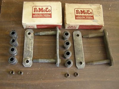 Kits de grilletes de resorte trasero personalizados Customline Crestliner Ford 1949 1950 nuevo OEM Foto 1 de 4