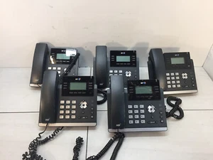 (5) Yealink SIP Phone SIP-T41P PoE Ultra Elegant VoIP Phones - Picture 1 of 3