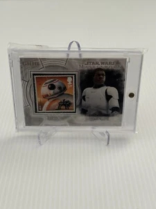 2018 Topps Star Wars Masterwork Stamp Cards 075/200 BB-8 Finn #S-BF - Picture 1 of 2