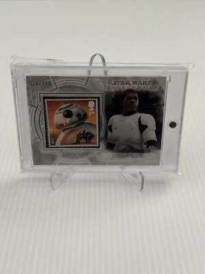 2018 Topps Star Wars Masterwork Stamp Cards 075/200 BB-8 Finn #S-BF - Image 1 of 2