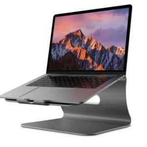 Laptop/Cooling Stand Aluminum for Apple MacBook Air Pro 11-16" Laptops (Gray) - Afbeelding 1 van 11