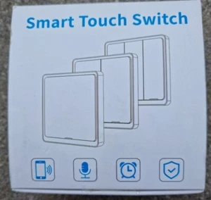 Etersky WiFi Smart Wand Lichtschalter 2 Gang 1 Wege - Weiß - Alexa - Google Home - Bild 1 von 9