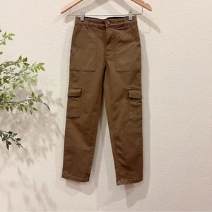 Jacadi Olive Green Cotton Cargo Pants NWT BOY Size 8A - Picture 1 of 9