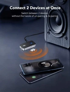 USB Wireless Bluetooth 5.0 Sender Empfänger 2in1 Audio Adapter 3,5 mm AUX Auto - Bild 1 von 7