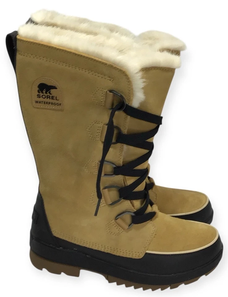 Botas altas Sorel TIVOLI™ IV para mujer talla 9,5 gamuza curry altas con cordones $170 Foto 1 de 4