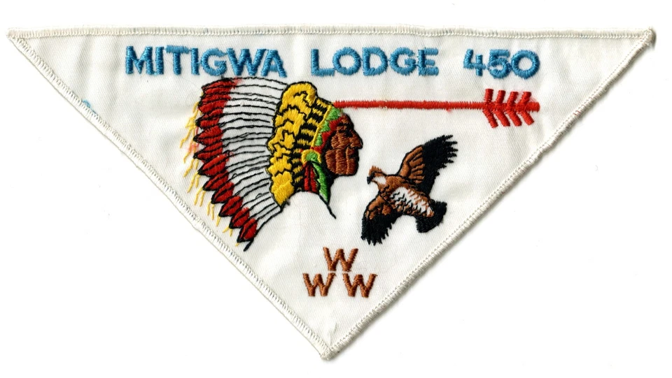 Boy Scout OA 450 Mitigwa Lodge Neckerchief Pie Patch P1 - Image 1 of 1