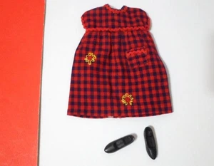 VESTIDO ROJO NEGRO A CUADROS MARGARITA CLON ARENA PATRÓN CORKY GWEN KITTY ropa 9" - Imagen 1 de 4