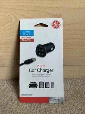 General Electric 2 port usb car charger - Image 1 of 2