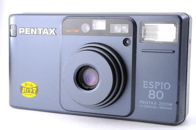 Cámara fotográfica Pentax Espio 80 zoom apuntar y disparar gris AF JAPÓN [probada casi como nueva] Foto 1 de 4