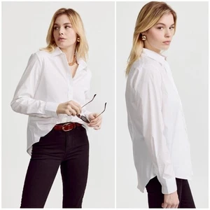 Nuevo Top The Shirt By Rochelle Behrens The Boyfriend Botón Manga Larga XL - Imagen 1 de 8