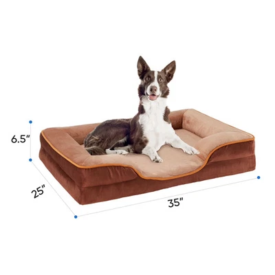 Cama para Perros,Sofá Cama para Perros Ortopédico Grande de 35"x25"  — 第 1/4 张图片