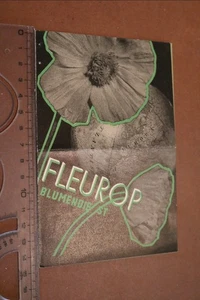 tolles altes Werbeblatt Fleurop Blumendienst Hildesheim - 50-60er Jahre  - Picture 1 of 3