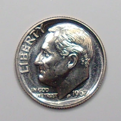 1967 Roosevelt Uncirculated Dime from Special Mint Set BU-Coin - Image 1 of 2