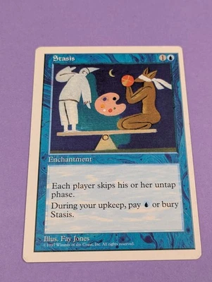 MTG Magic the Gathering: Fifth Edition: Stasis Rare - LP - Image 1 of 2