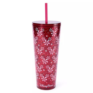 Disney Parks Starbucks Mickey Mouse Symbol Pfefferminzwirbel 24 Unzen Becher Deckel NEU - Bild 1 von 4
